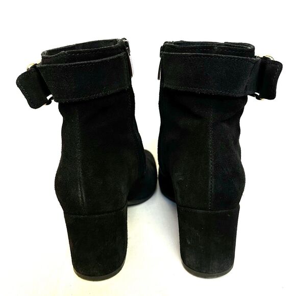 La Canadienne Women’s Jesse Black Suede Ankle Boot Size 7M Waterproof Square Toe - Picture 10 of 12